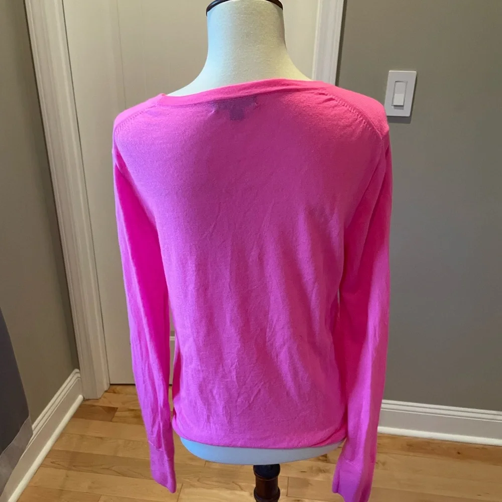 J. Crew Hot Pink Crew Neck Sweater